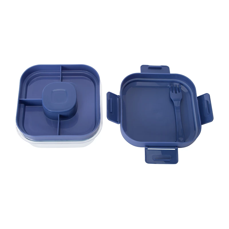 Glass Salad Container