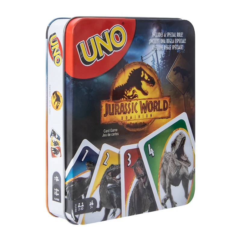 Uno® Jurassic World Dominion Playing Cards Tin