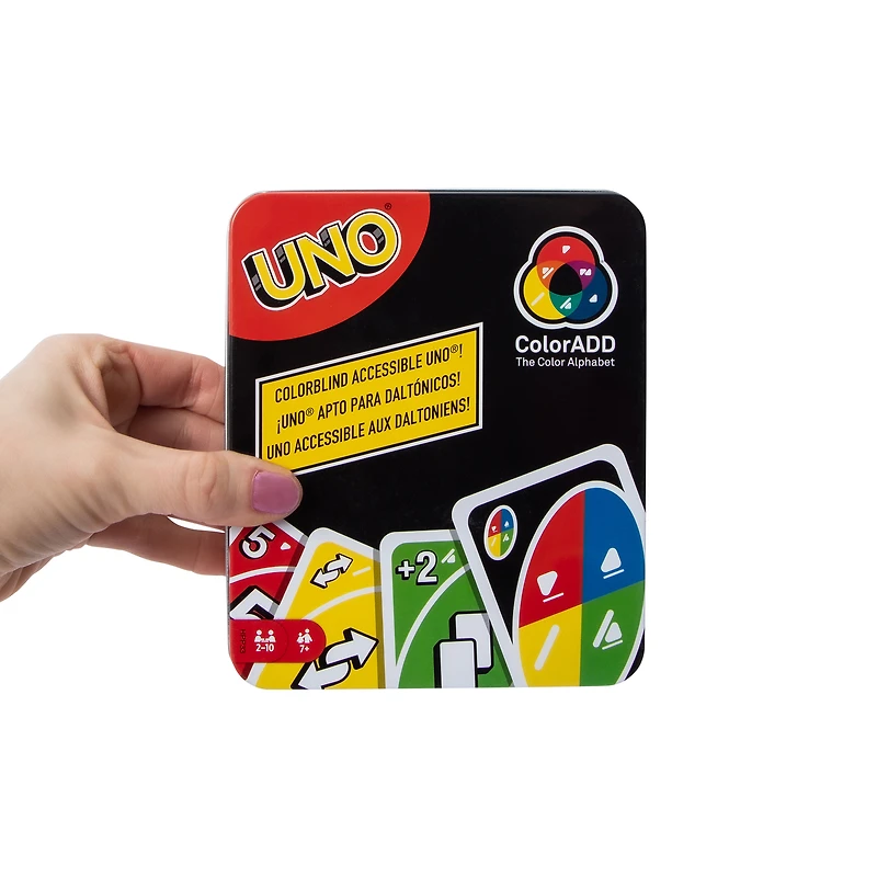 Uno® Colorblind Accessible Playing Cards Tin