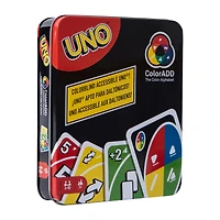 Uno® Colorblind Accessible Playing Cards Tin