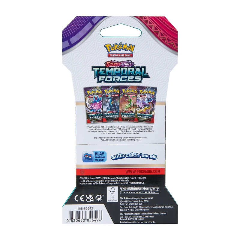 Pokemon™ Scarlet and Violet Temporal Forces Trading Cards (Styles May Vary)