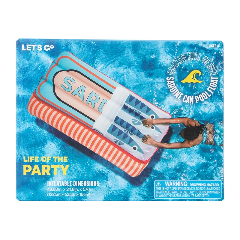 Sardine Can Pool Float
