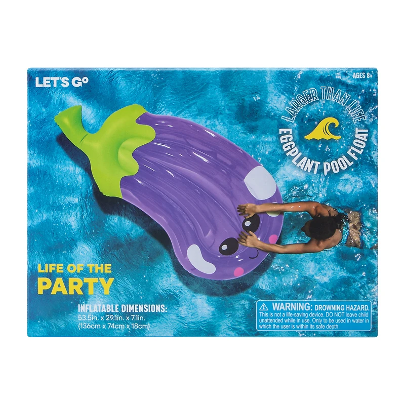 Eggplant Pool Float