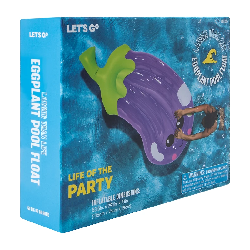Eggplant Pool Float