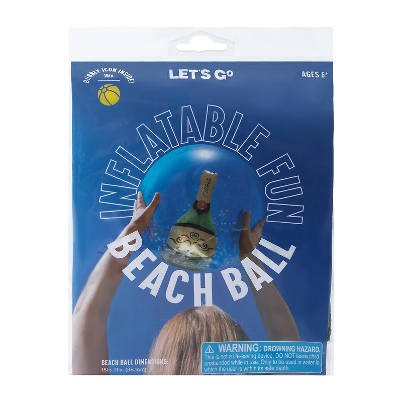 Inflatable Champagne Beach Ball