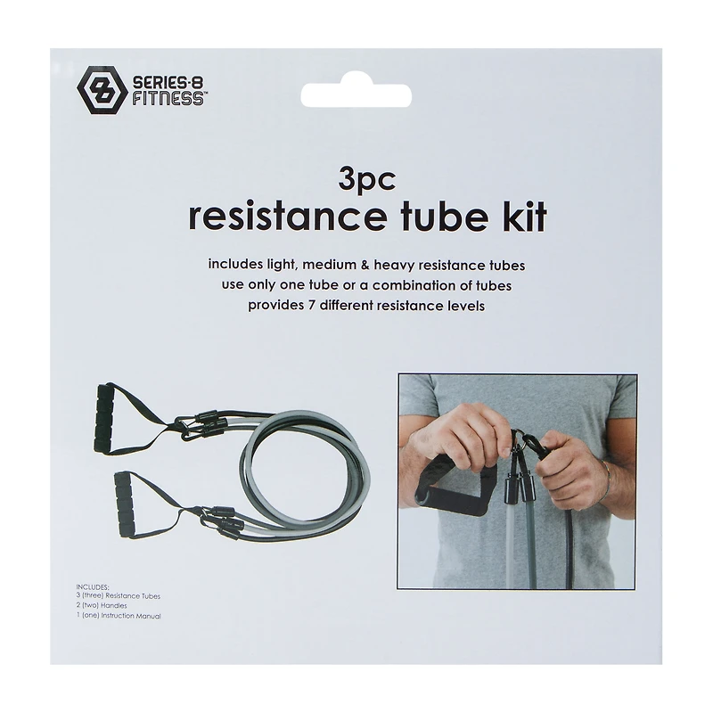 Series-8 Fitness™ Resistance Tube Kit 3-Piece