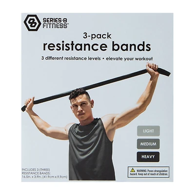 Series-8 Fitness™ Resistance Bands 3-Pack