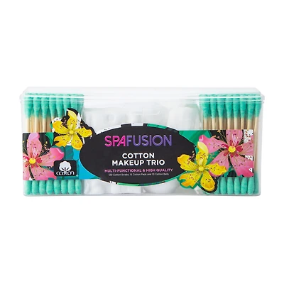 Spa Fusion Cotton Makeup Trio (Styles May Vary)