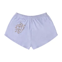 Juniors 'Be Mine' Girls Pink Plush Short