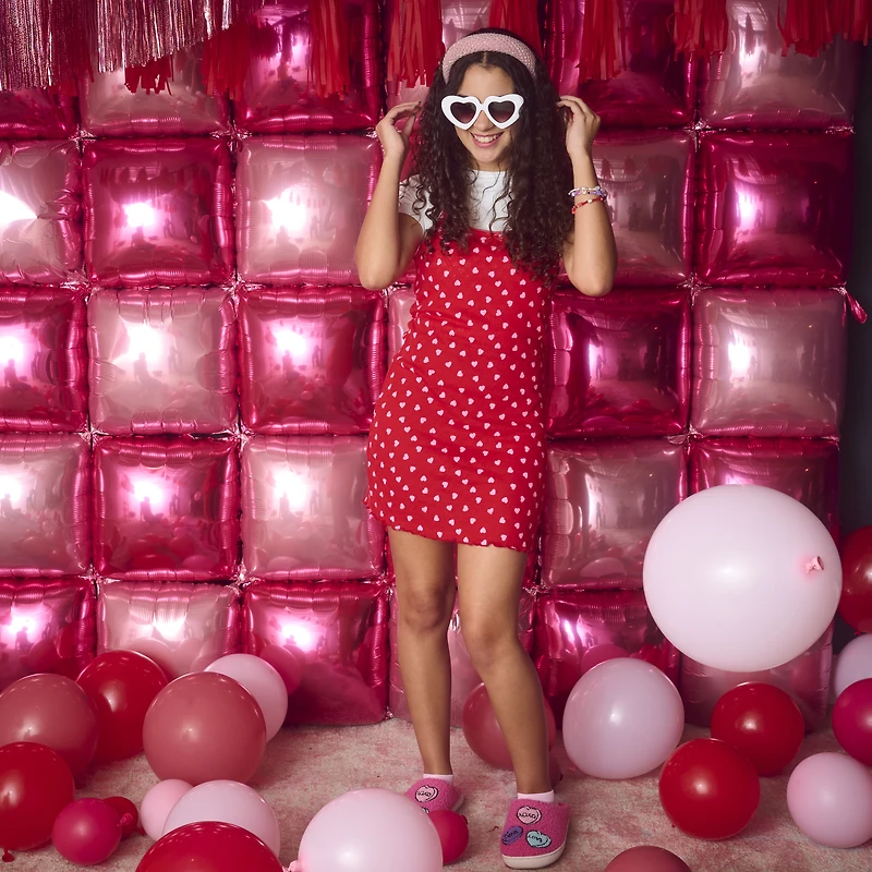 Girls Printed Mini Dress