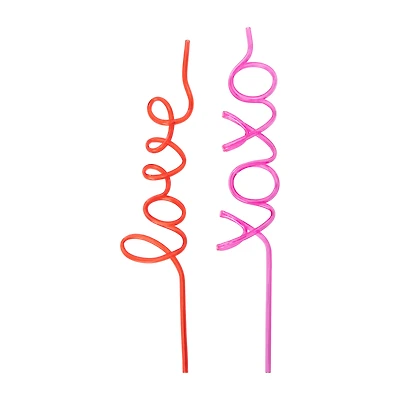 Love' Word Straw 2-Pack