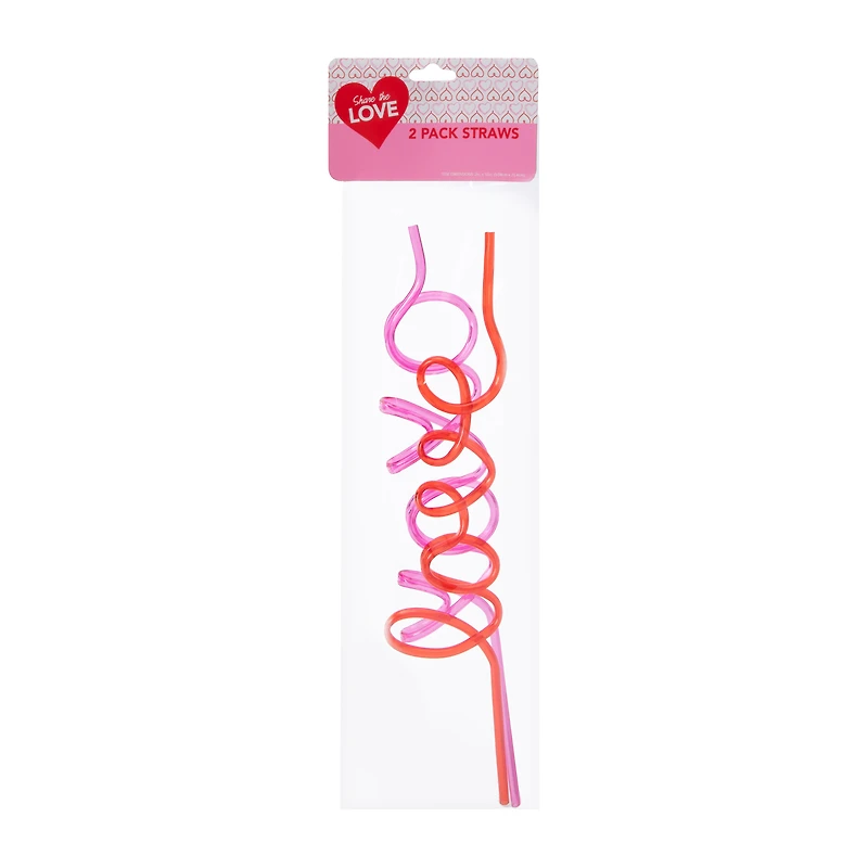 Love' Word Straw 2-Pack