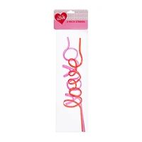 Love' Word Straw 2-Pack