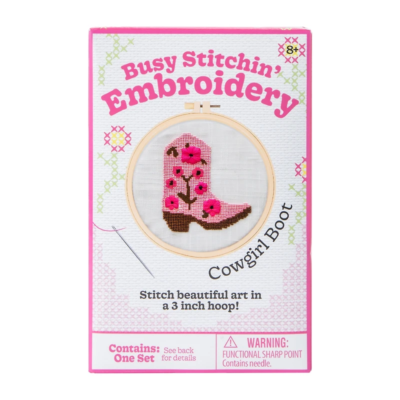 Busy Stitchin' Embroidery Set