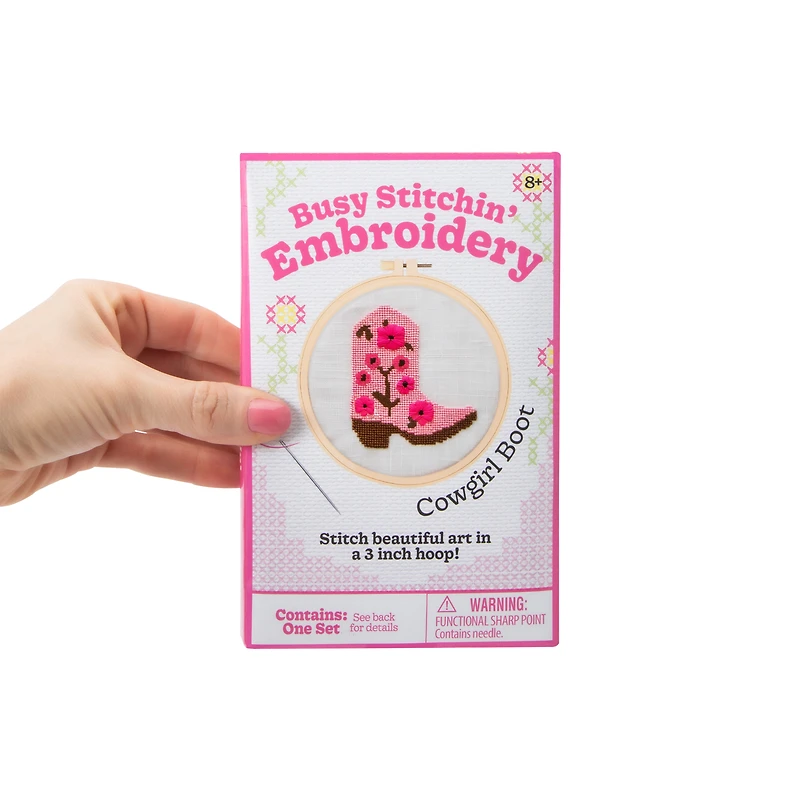 Busy Stitchin' Embroidery Set