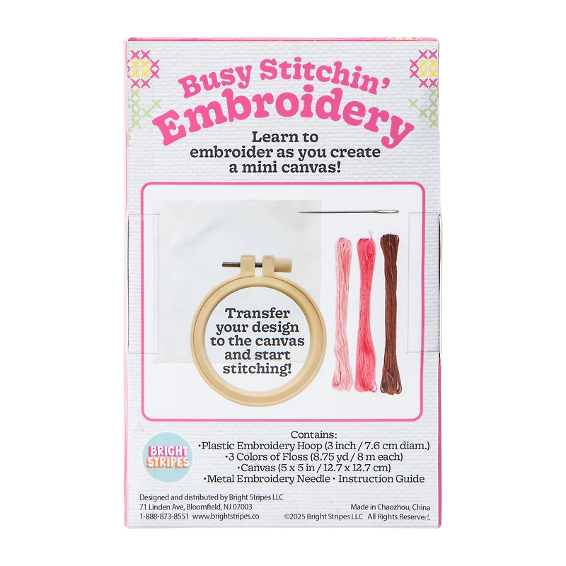 Busy Stitchin' Embroidery Set