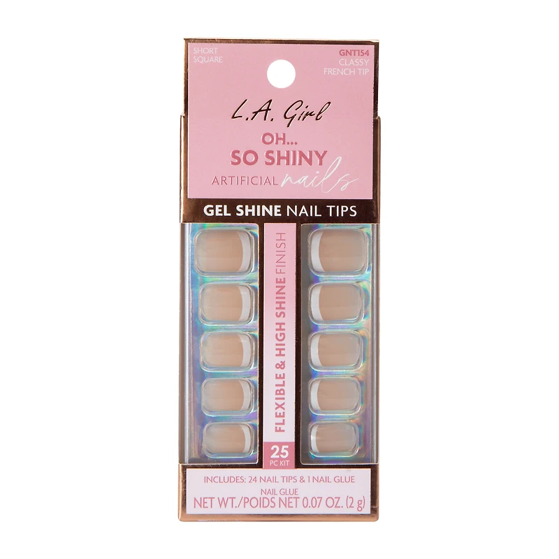 Oh... So Shiny Artificial Nails Classy French Tip Kit 25-Pcs