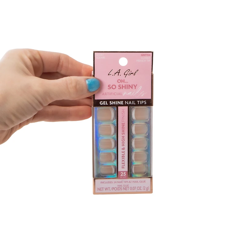 Oh... So Shiny Artificial Nails Classy French Tip Kit 25-Pcs