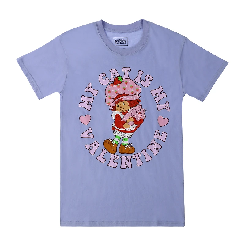Strawberry Shortcake Valentine Cat Graphic Tee