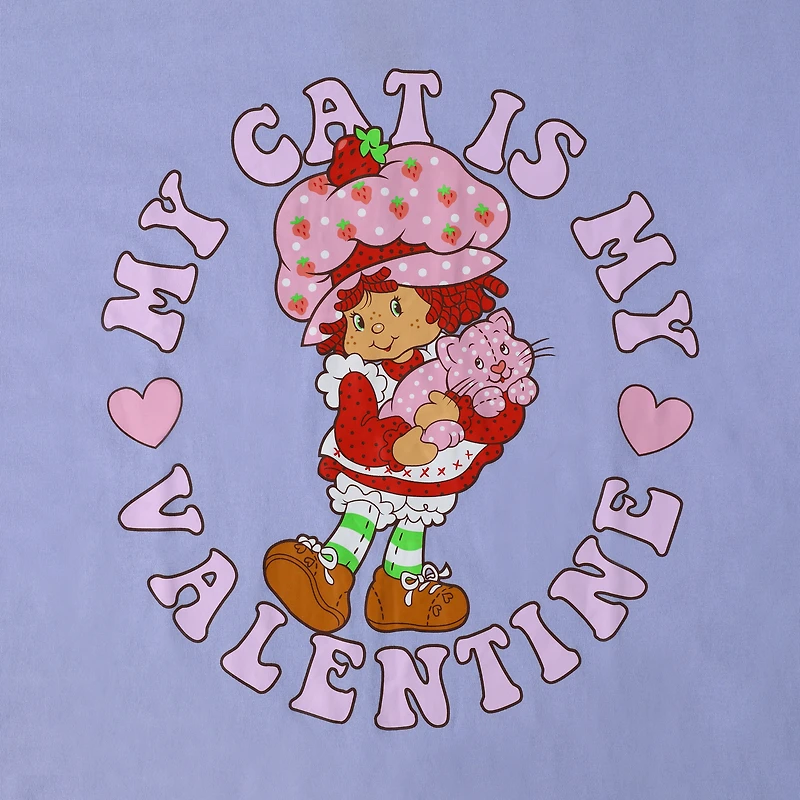 Strawberry Shortcake Valentine Cat Graphic Tee