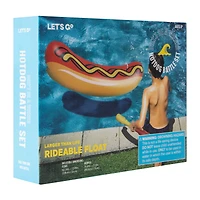 Hotdog Battle Rideable Float Set