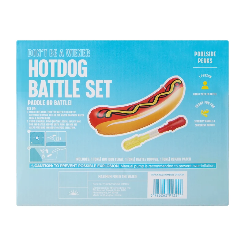 Hotdog Battle Rideable Float Set