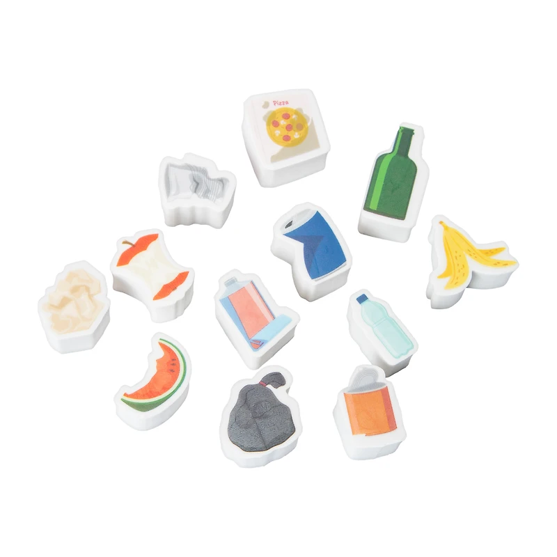 Rubbish Removers Trash Erasers Set 12-Pcs