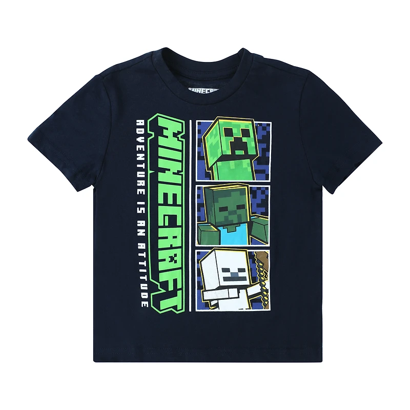 Kids Minecraft Adventure Mentality Graphic Tee