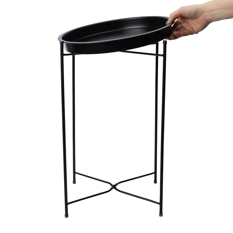 Modern Metal Tray Table