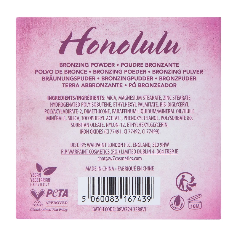 W7® Honolulu Bronzing Powder