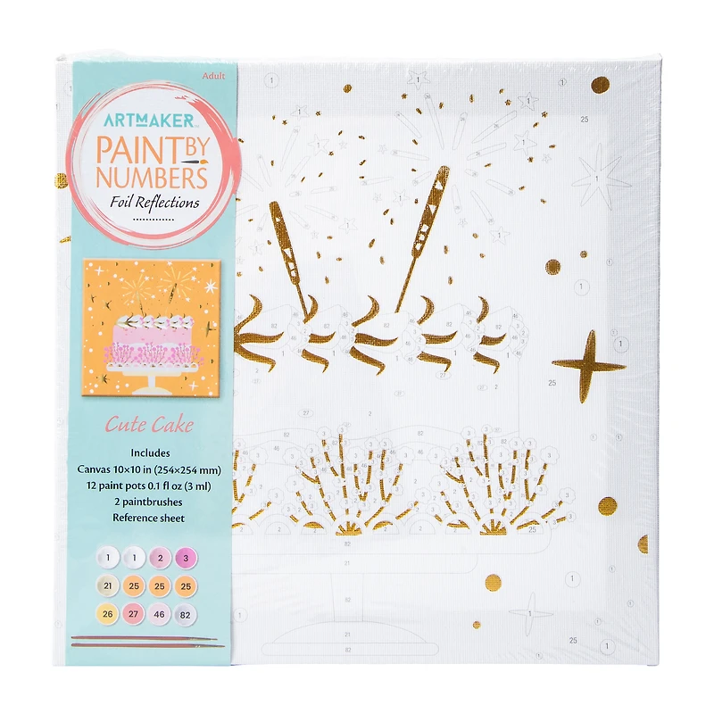 Art Maker™ Paint By Numbers Foil Reflections Kit 10in x