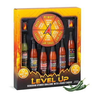 Level Up Scorching Spinner Challenge With 6 Deadly Sauces 18oz