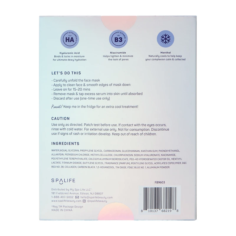 On Thin Ice Cooling Hydrogel Mask 3-Pack