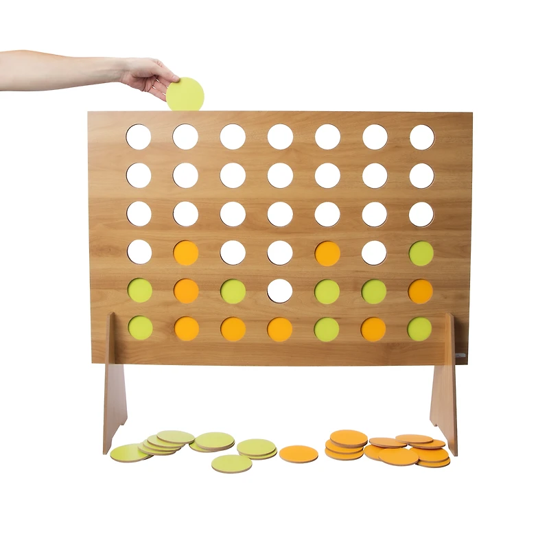 Giant Wooden Four In A Row Game 30in