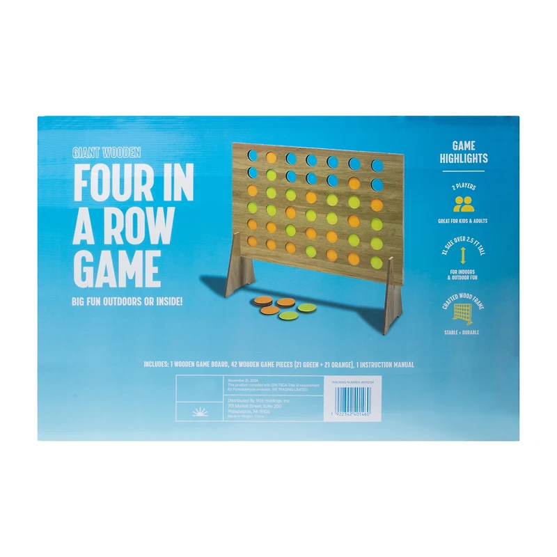 Giant Wooden Four In A Row Game 30in