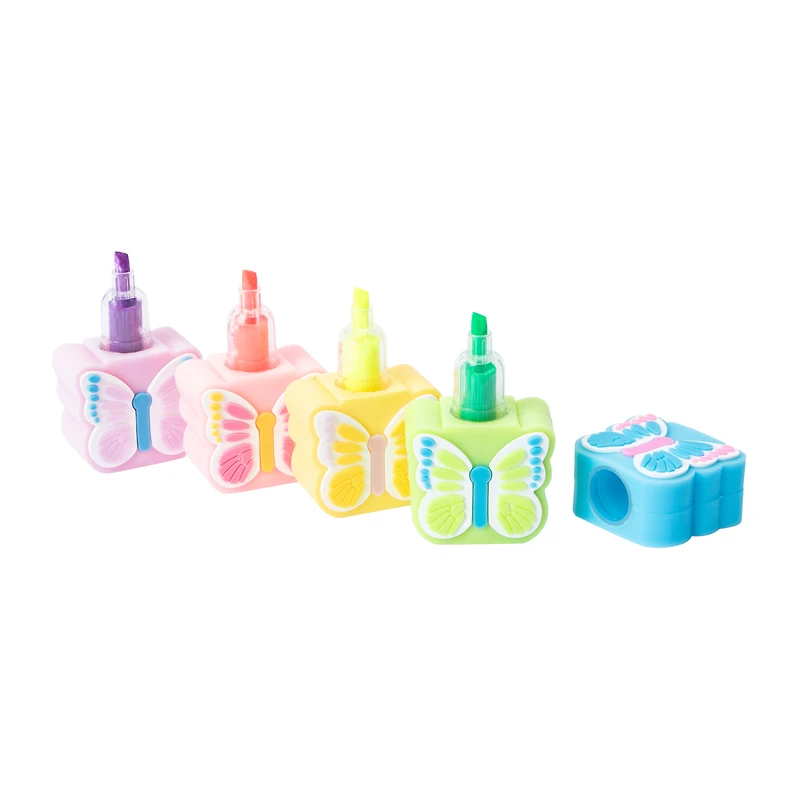 Stackable Butterfly Highlighters 4-Pack