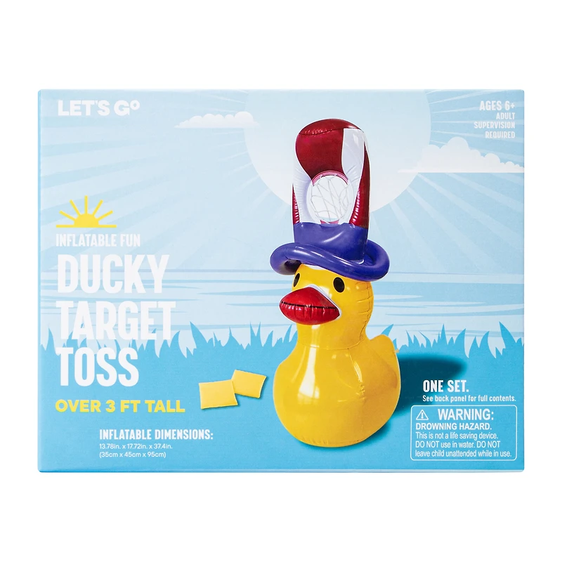 Inflatable Ducky Target Toss Set