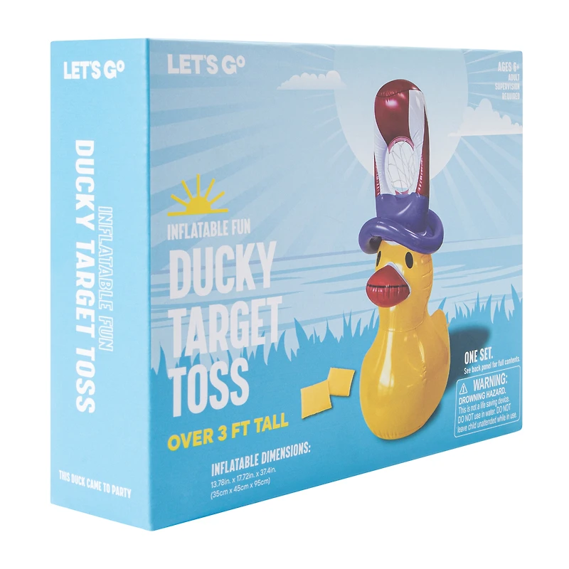 Inflatable Ducky Target Toss Set