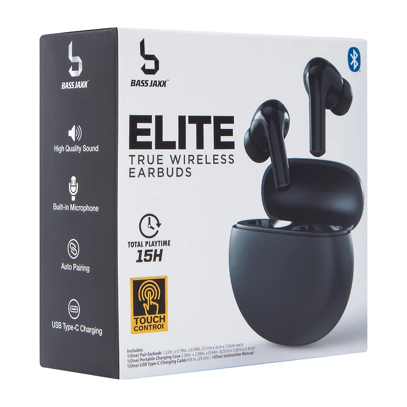 Bassjaxx™ Elite True Wire Earbuds