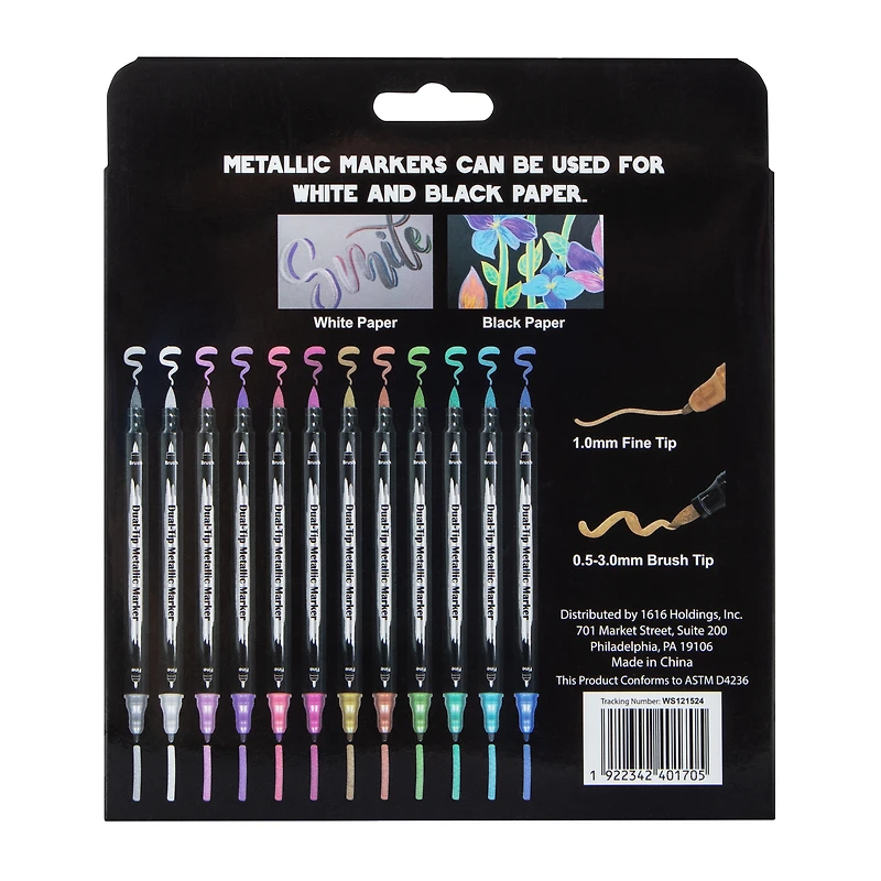 Metallic Markers 12-Count