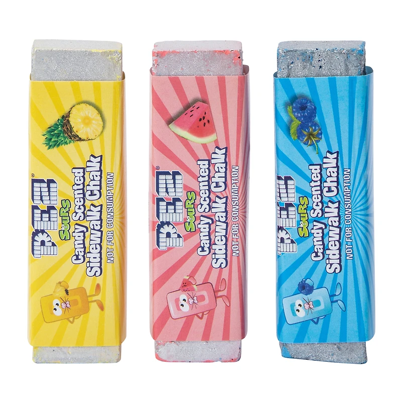 Pez® Candy Scented Sidewalk Chalk 3-Pack