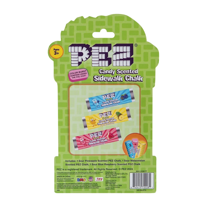 Pez® Candy Scented Sidewalk Chalk 3-Pack