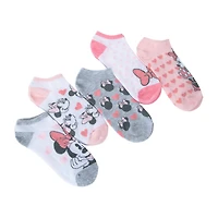 Disney Women's Minnie No-Show Socks 5-Pack