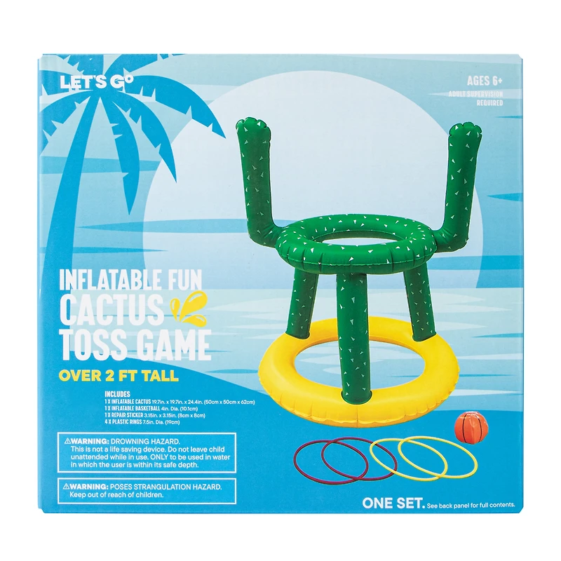 Inflatable Cactus Toss Game Set