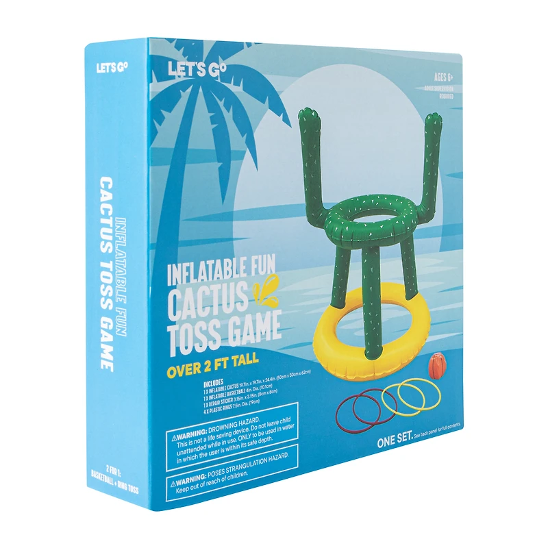 Inflatable Cactus Toss Game Set