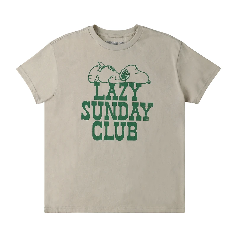 Peanuts® Lazy Sunday Club Graphic Tee