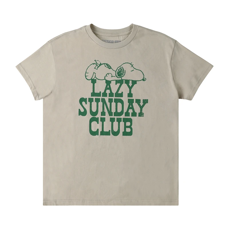 Peanuts® Lazy Sunday Club Graphic Tee