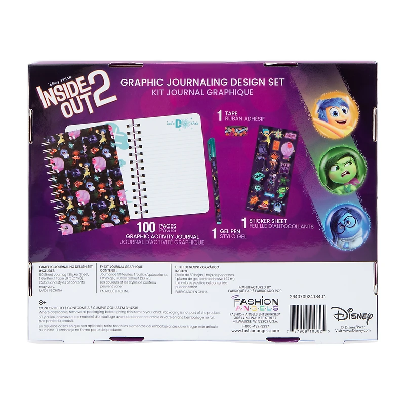 Disney Pixar Inside Out 2 Graphic Journaling Design Set