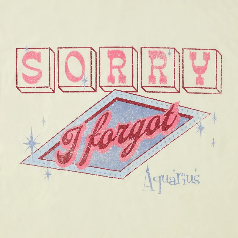 Zodiac Aquarius Graphic Tee