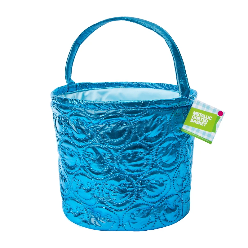 Metallic Quilt Easter Basket